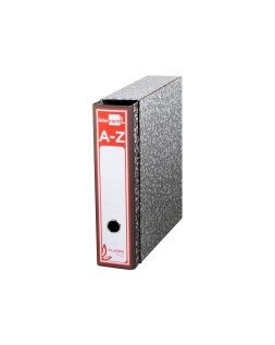Caja archivador liderpapel classic red a4 gris