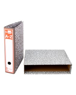 Caja archivador liderpapel classic red a4 gris