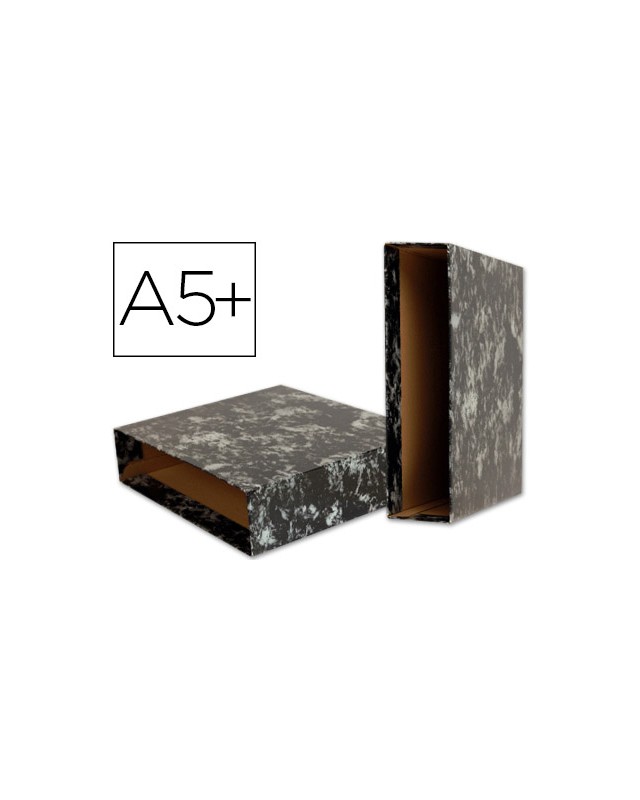 Caja archivador liderpapel classic blue cuarto negra