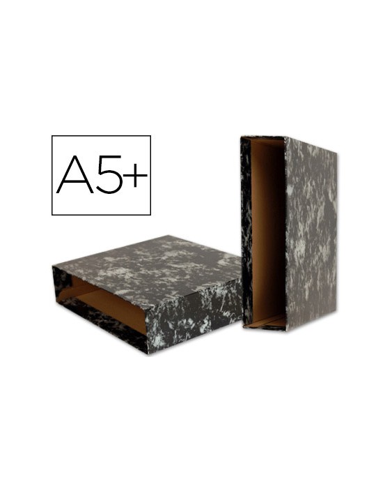 Caja archivador liderpapel classic blue cuarto negra