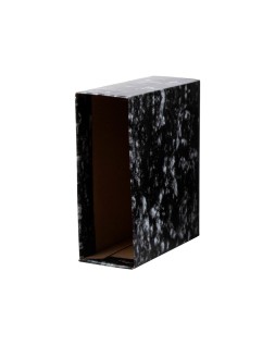 Caja archivador liderpapel classic blue cuarto negra