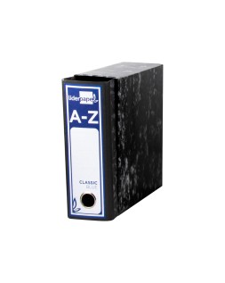 Caja archivador liderpapel classic blue cuarto negra