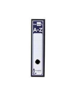 Archivador de palanca liderpapel folio classic blue carton entrecolado sin rado lomo 80mm negro compresor metal
