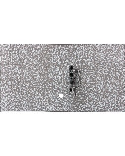 Archivador de palanca liderpapel folio classic red carton entrecolado sin rado lomo 80mm gris compresor metalico