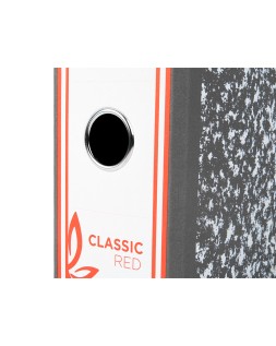 Archivador de palanca liderpapel folio classic red carton entrecolado sin rado lomo 80mm gris compresor metalico