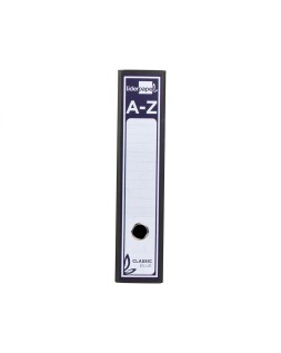 Archivador de palanca liderpapel a4 classic blue carton entrecolado sin rado lomo 80mm negro compresor metalico