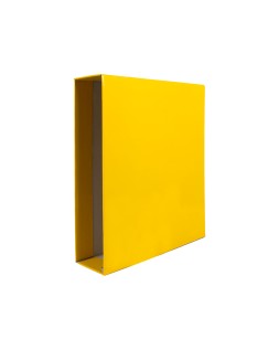 Caja archivador liderpapel de palanca carton din a4 documenta lomo 75mm color amarillo