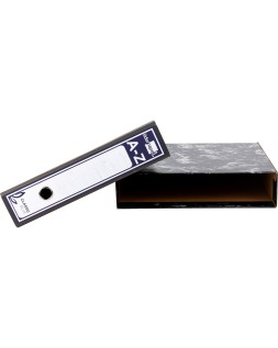 Caja archivador liderpapel classic blue folio negra
