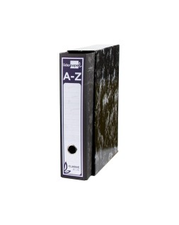 Caja archivador liderpapel classic blue a4 negra
