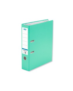 Archivador de palanca elba carton forrado pvc con rado top folio lomo 80 mm verde menta
