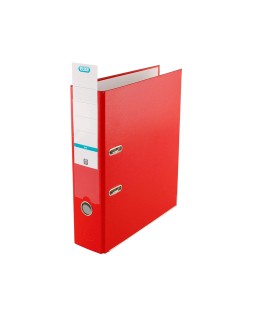 Archivador de palanca elba top carton compacto polipropileno con rado din a4 lomo de 80 mm rojo