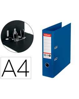 Archivador de palanca esselte n 1 co2 neutral din a4 carton forrado lomo 75 mm azul vivida