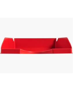 Bandeja sobremesa plastico q-connect rojo opaco 240x70x340 mm