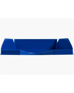 Bandeja sobremesa plastico q-connect azul opaco 240x70x340 mm