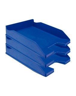Bandeja sobremesa plastico q-connect azul opaco 240x70x340 mm
