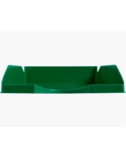 Bandeja sobremesa plastico q-connect verde opaco 240x70x340 mm