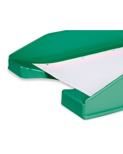 Bandeja sobremesa plastico q-connect verde opaco 240x70x340 mm
