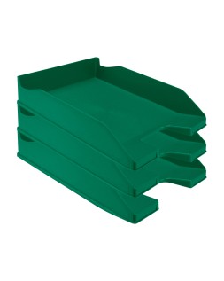 Bandeja sobremesa plastico q-connect verde opaco 240x70x340 mm