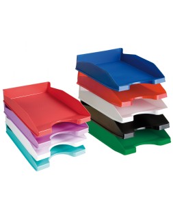 Bandeja sobremesa plastico q-connect verde opaco 240x70x340 mm