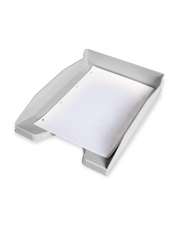 Bandeja sobremesa plastico q-connect gris opaco 240x70x340 mm
