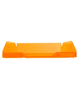 Bandeja sobremesa plastico q-connect naranja transparente 240x70x340 mm