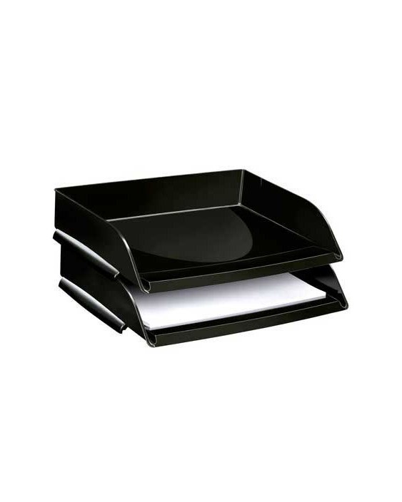 Bandeja sobremesa cep plastico apaisada negro 351x260x69 mm