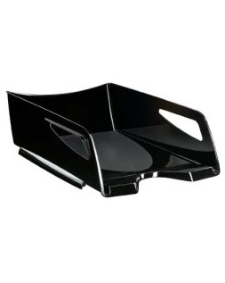 Bandeja sobremesa cep maxi de gran capacidad plastico negro 386x270x115 mm