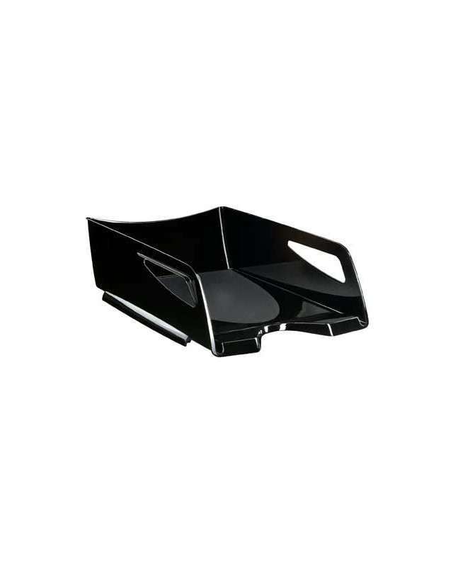 Bandeja sobremesa cep maxi de gran capacidad plastico negro 386x270x115 mm