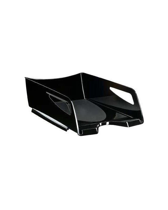 Bandeja sobremesa cep maxi de gran capacidad plastico negro 386x270x115 mm