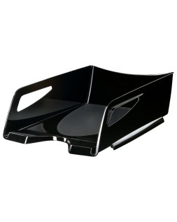 Bandeja sobremesa cep maxi de gran capacidad plastico negro 386x270x115 mm