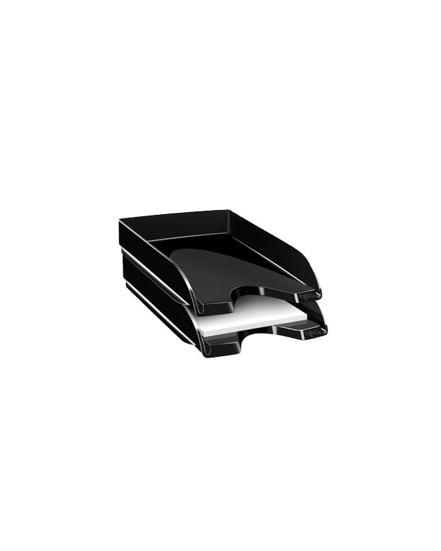 Bandeja sobremesa cep plastico negra 348x257x66 mm