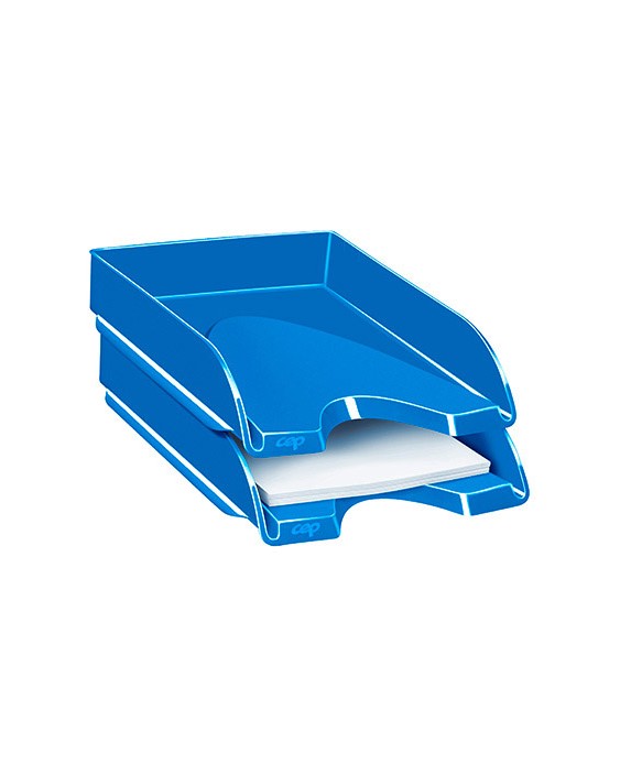Bandeja sobremesa cep plastico azul 257x348x66 mm