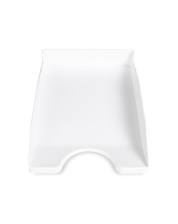 Bandeja sobremesa plastico q-connect blanco opaco 240x70x340 mm