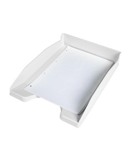 Bandeja sobremesa plastico q-connect blanco opaco 240x70x340 mm