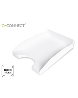 Bandeja sobremesa plastico q-connect blanco opaco 240x70x340 mm