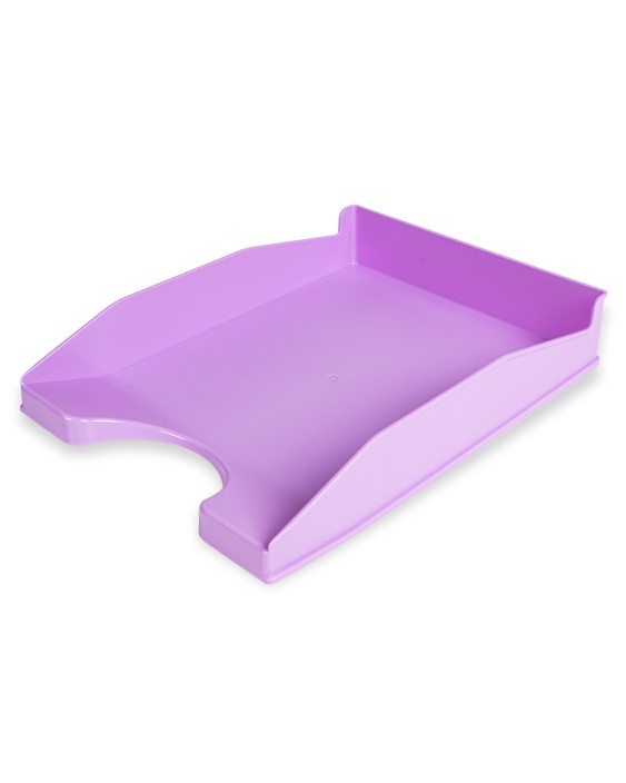 Bandeja sobremesa plastico q-connect lavanda opaco 240x70x340 mm