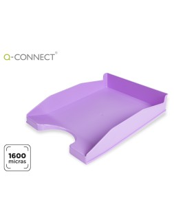 Bandeja sobremesa plastico q-connect lavanda opaco 240x70x340 mm
