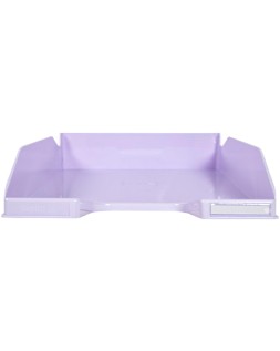 Bandeja sobremesa exacompta plastico aquarel set de 4 bandejas combo midi colores pastel 346x225x243 mm