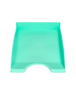 Bandeja sobremesa plastico q-connect verde menta opaco 240x70x340 mm