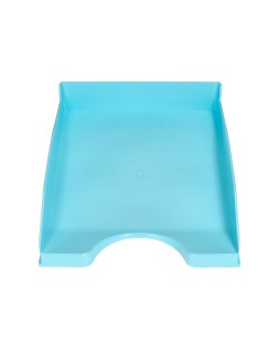 Bandeja sobremesa plastico q-connect celeste opaco 240x70x340 mm