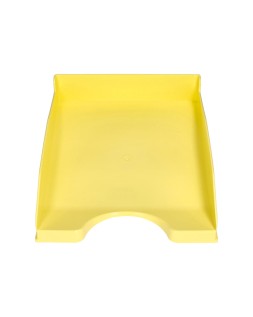 Bandeja sobremesa plastico q-connect amarillo pastel opaco 240x70x340 mm