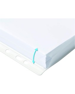 Funda multitaladro oxford con fuelle din a4 200 mc cristal