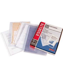 Funda multitaladro esselte folio polipropileno 80 mc 16 taladros piel de naranja caja de 100 unidades