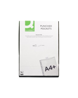 Funda multitaladro q-connect folio 80mc piel de naranja bolsa de 10 unidades