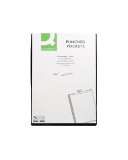 Funda multitaladro q-connect folio 80 mc piel de naranja caja de 1400 unidades