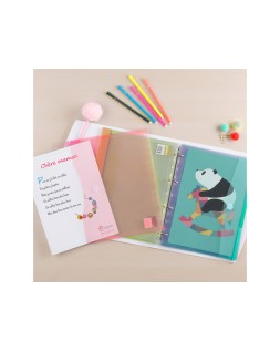 Funda multitaladro djois polipropileno con velcro din a4 pack de 12 unidades colores surtidos