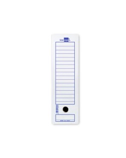 Caja archivo definitivo liderpapel 104 folio carton reciclado 325g/m2 lomo 100 mm blanco 365x100x251 mm