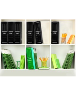 Caja archivo definitivo plastico liderpapel lomo 100 mm negro 360x100x260 mm