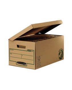 Cajon fellowes carton reciclado para almacenamiento de archivadores capacidad 6 cajas de archivo 80 mm