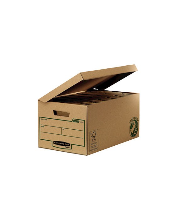 Cajon fellowes carton reciclado para almacenamiento de archivadores capacidad 6 cajas de archivo 80 mm